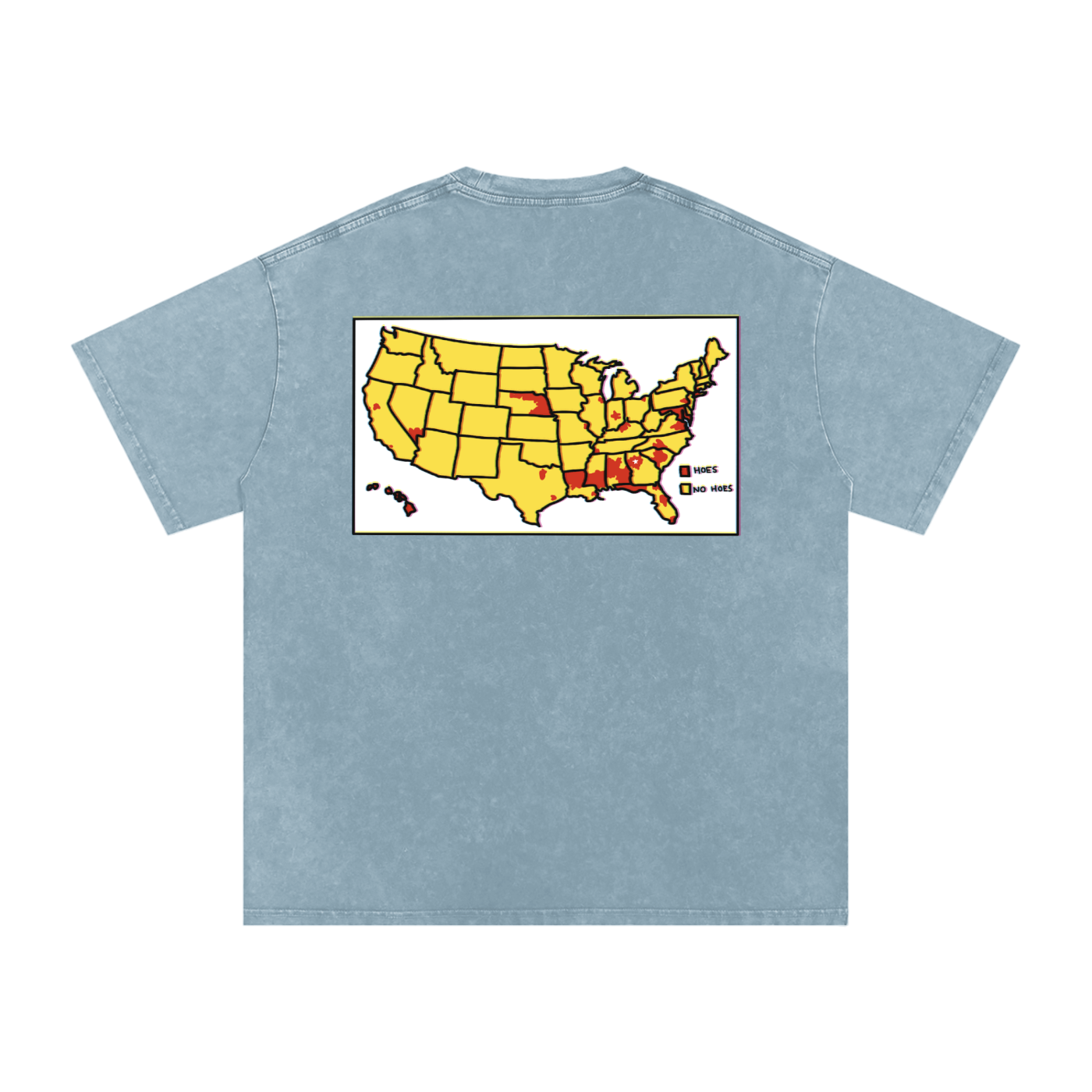 Word of Mouf - Snow Washed Oversized Cotton T-Shirt