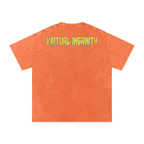 Virtual Insanity - Snow Washed Oversized Cotton T-Shirt
