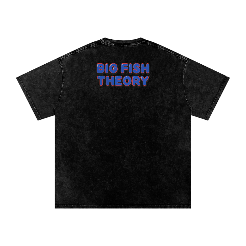 Big Fish Theory - Snow Washed Oversized Cotton T-Shirt