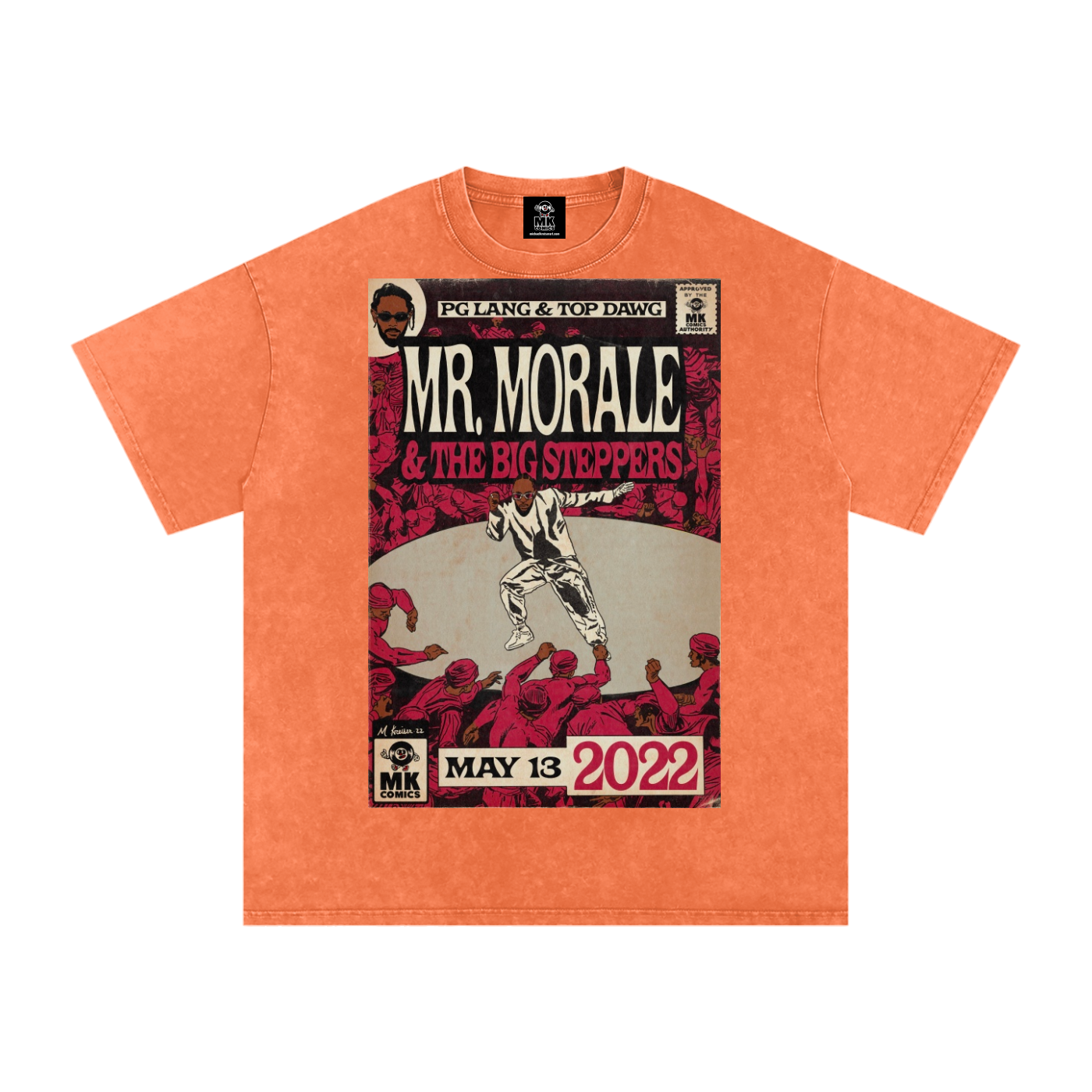 Mr. Morale & the Big Steppers - Snow Washed Oversized Cotton T-Shirt