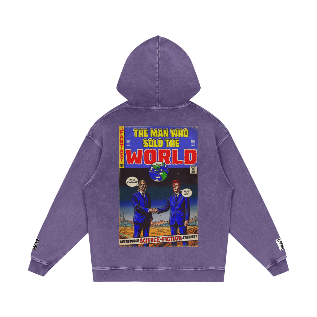 The Man who Sold the World - Snow Washed Loose Cotton Hoodie