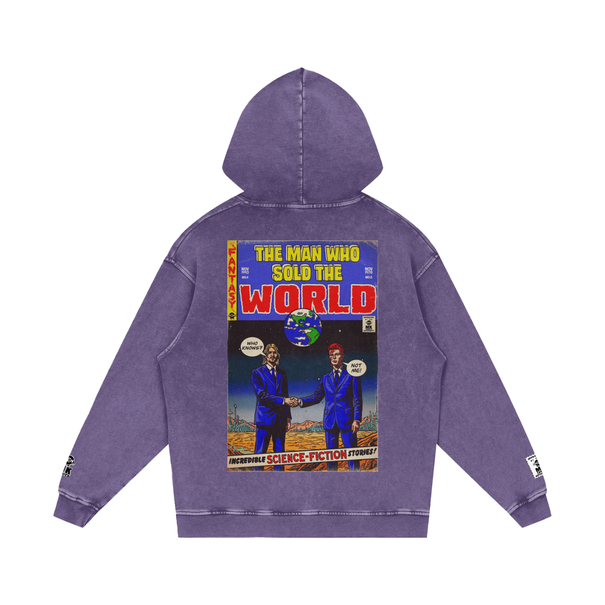 The Man who Sold the World - Snow Washed Loose Cotton Hoodie