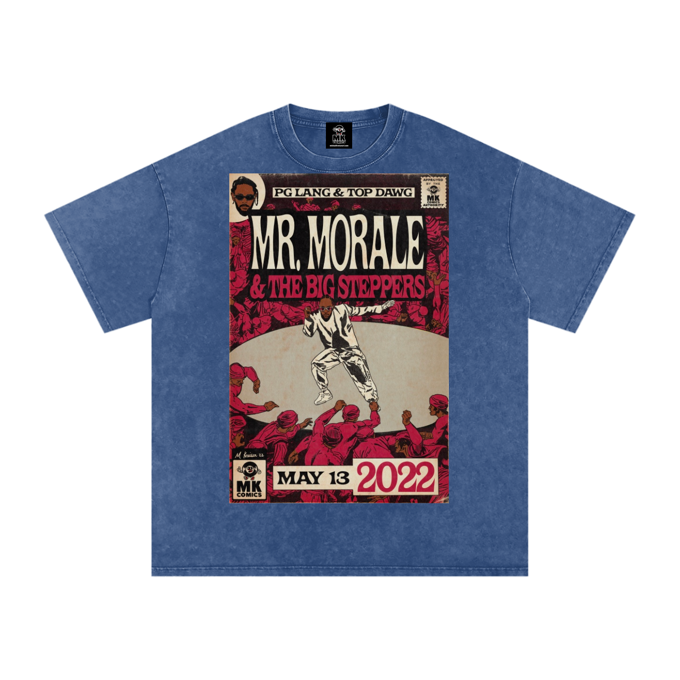 Mr. Morale & the Big Steppers - Snow Washed Oversized Cotton T-Shirt