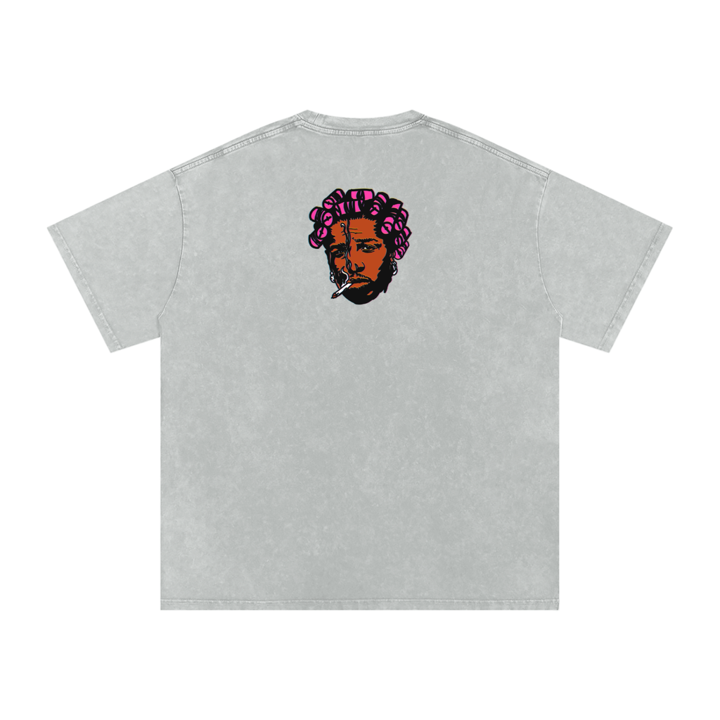 Helicopter - Snow Washed Oversized Cotton T-Shirt