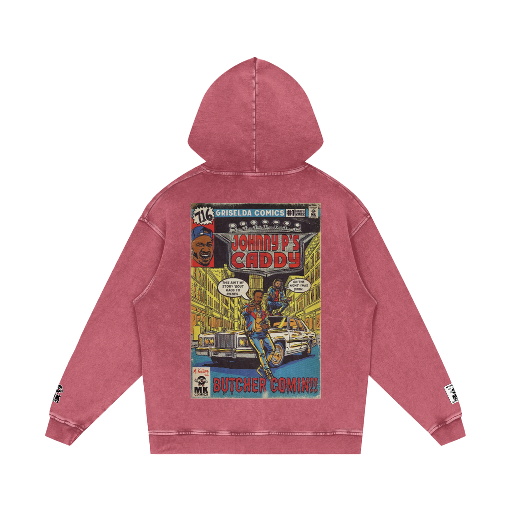 Johnny P's Caddy - Snow Washed Loose Cotton Hoodie