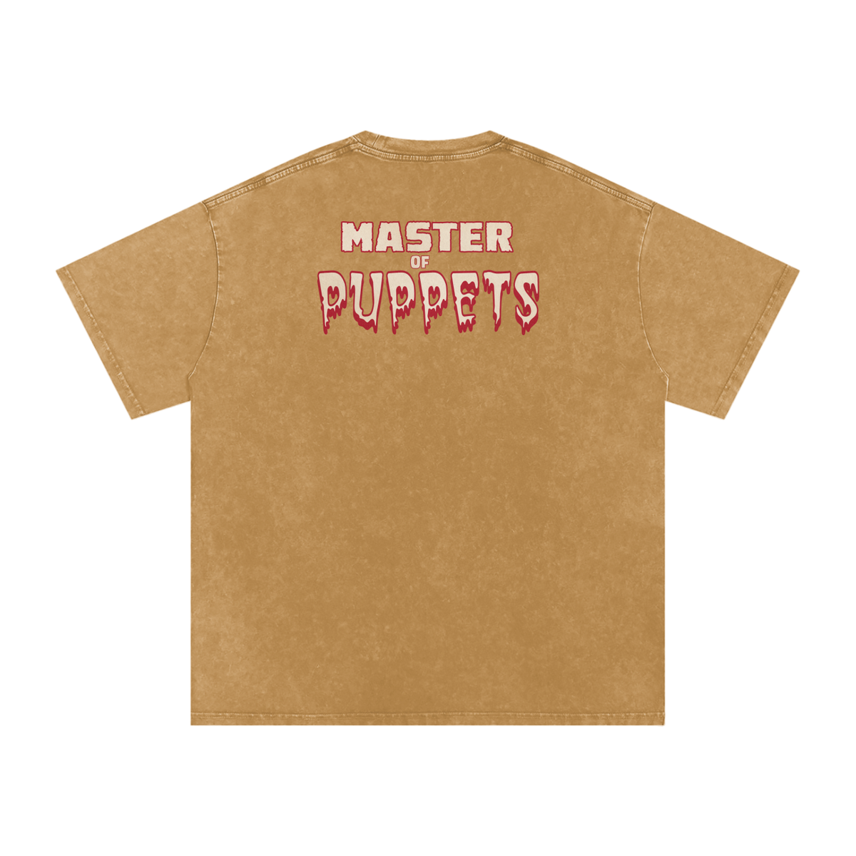 Master of Puppets - Snow Washed Oversized Cotton T-Shirt