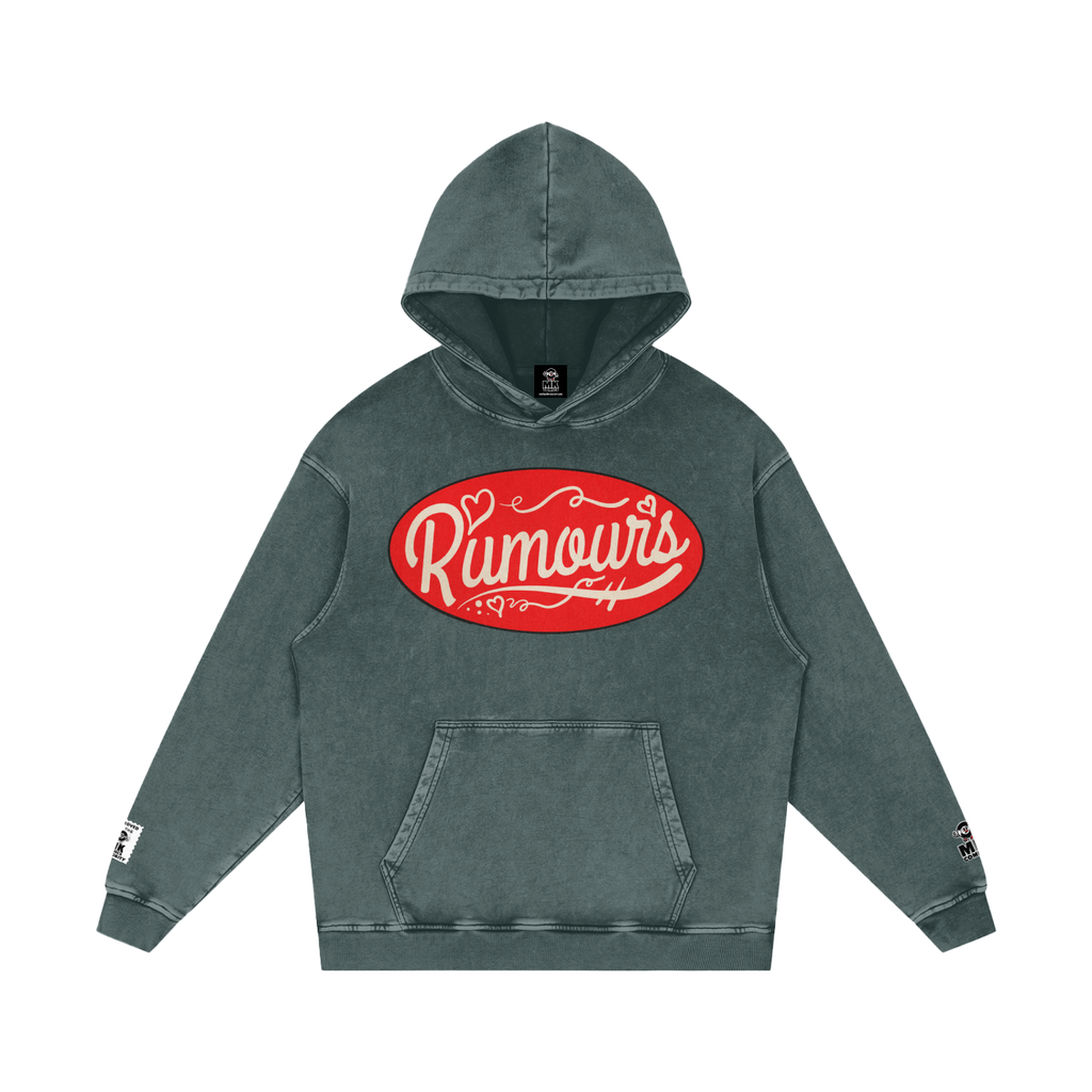 Rumours - Snow Washed Loose Cotton Hoodie