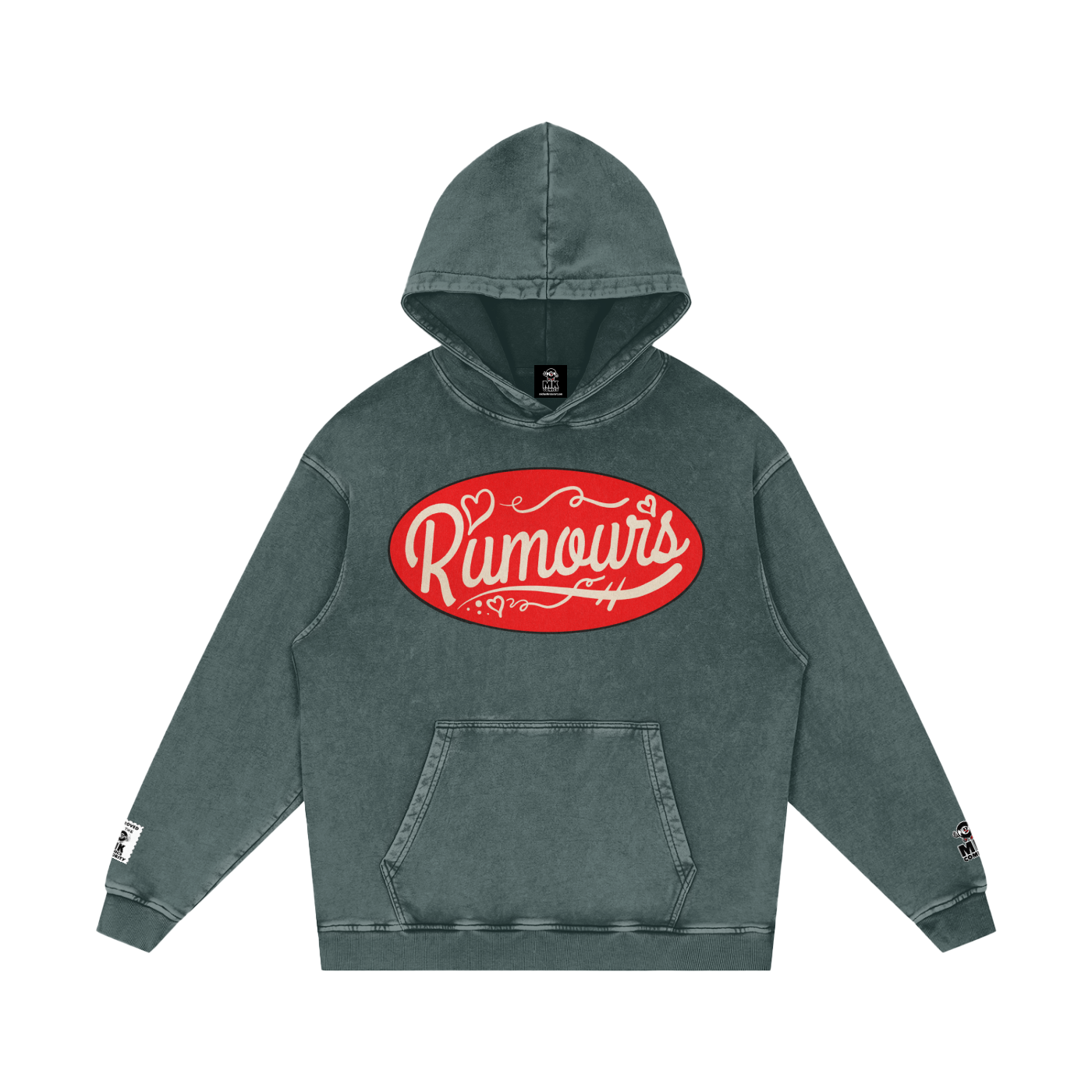 Rumours - Snow Washed Loose Cotton Hoodie