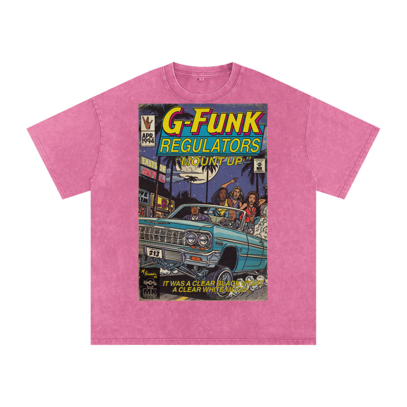 Regulate - Snow Washed Oversized Cotton T-Shirt