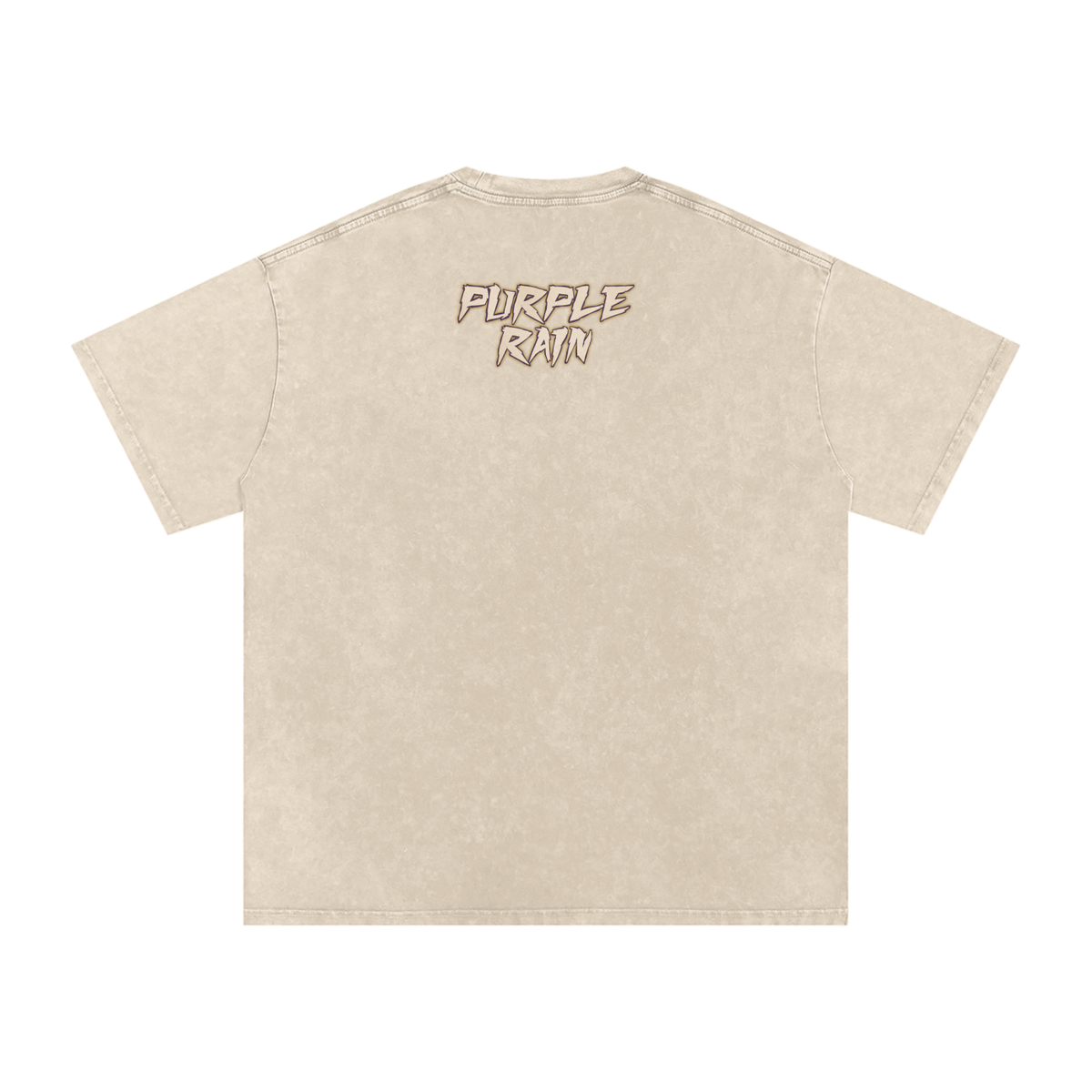 Purple Rain - Snow Washed Oversized Cotton T-Shirt