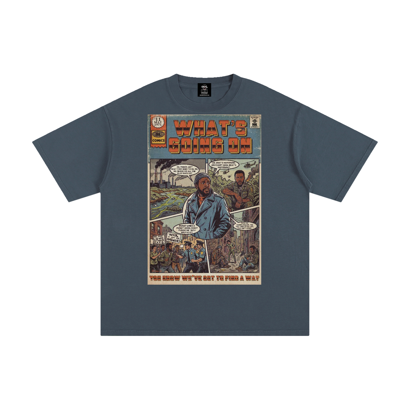 What's Going On - Unisex Pure Cotton T-Shirt