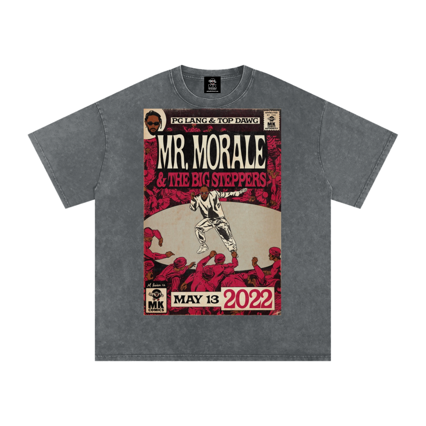 Mr. Morale & the Big Steppers - Snow Washed Oversized Cotton T-Shirt