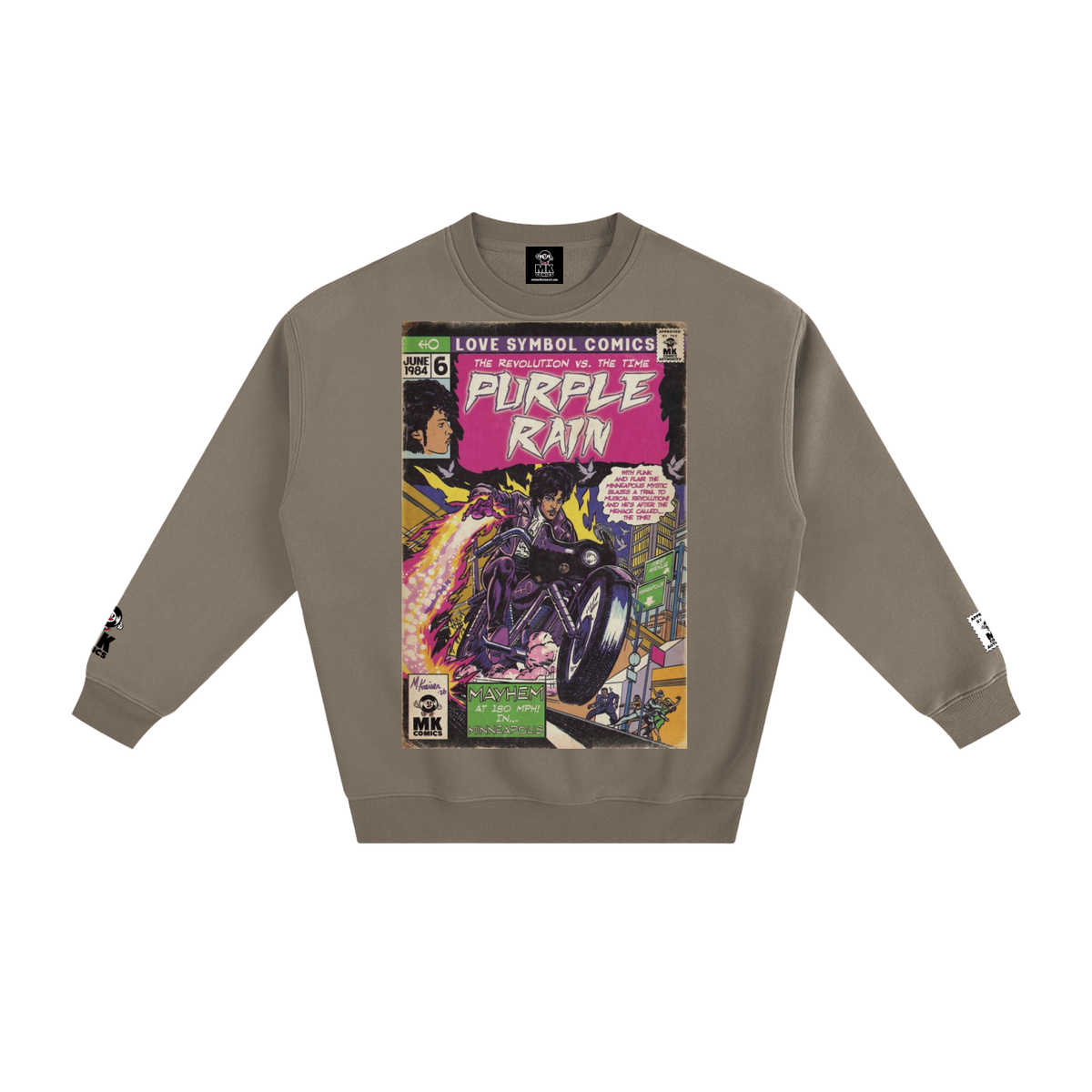 Purple Rain - Fleeced Sweatshirt