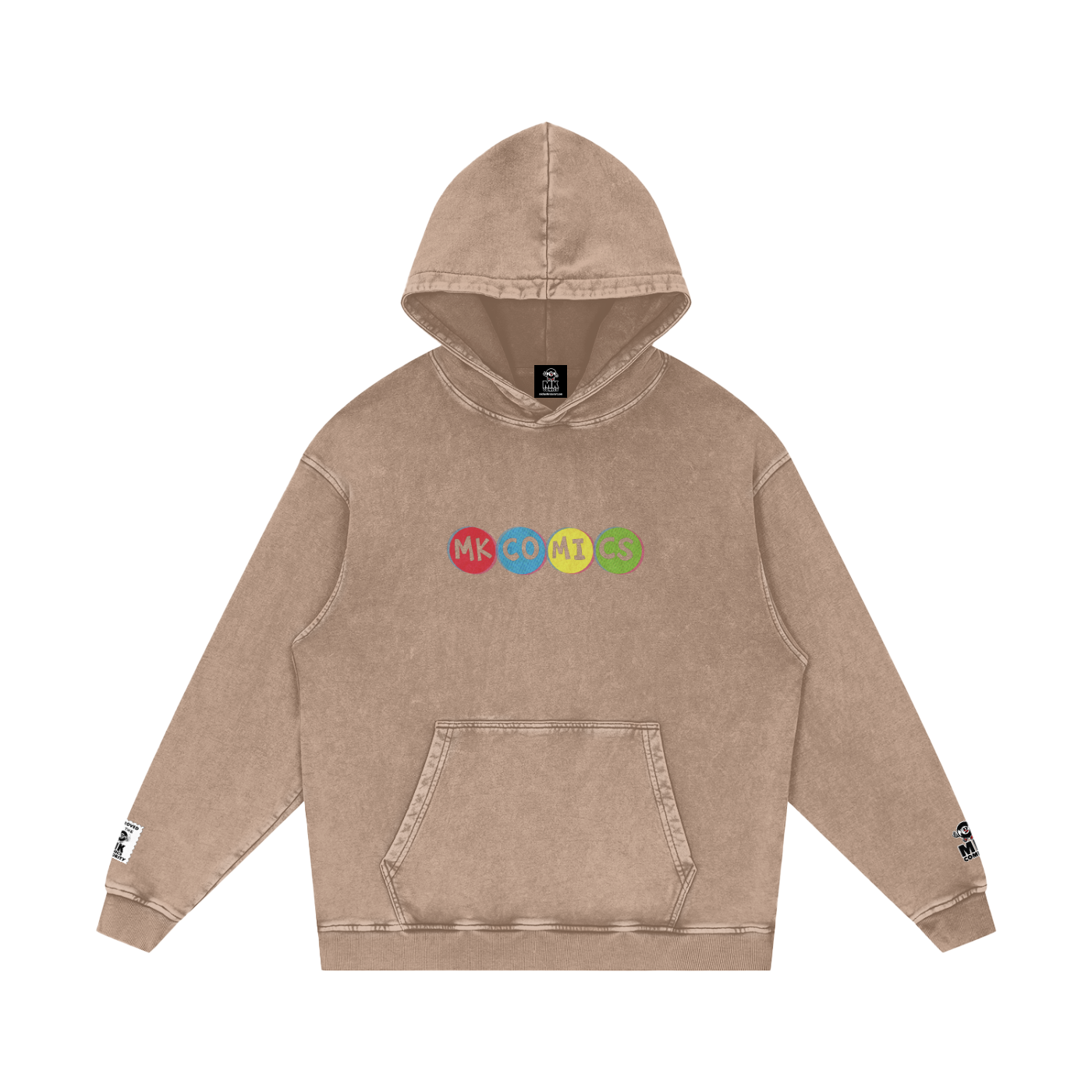 Twisted - Snow Washed Loose Cotton Hoodie