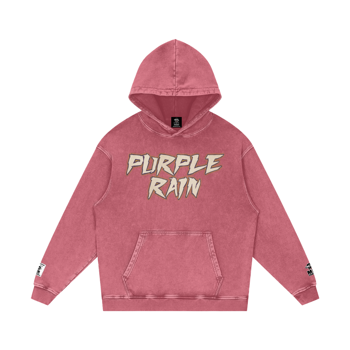 Purple Rain - Snow Washed Loose Cotton Hoodie