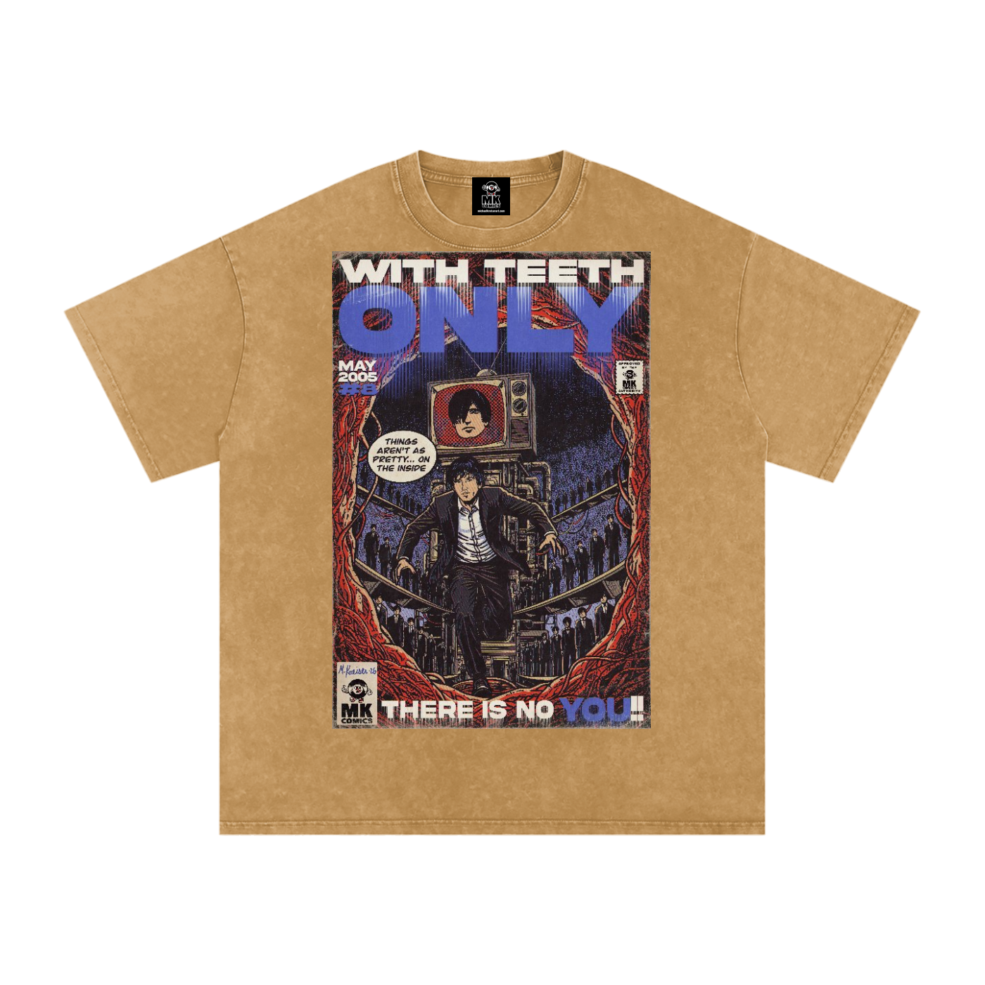 Only - Snow Washed Oversized Cotton T-Shirt