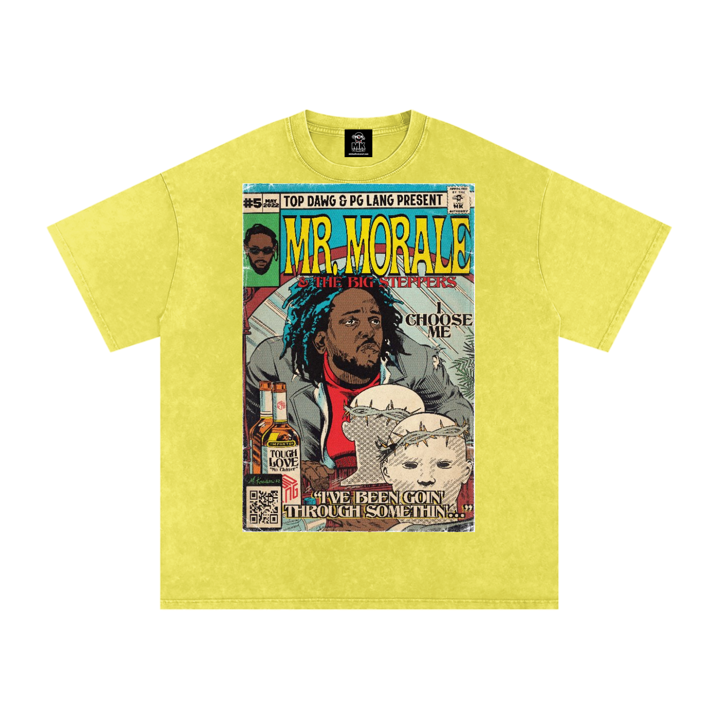 Mr. Morale & the Big Steppers - Snow Washed Oversized Cotton T-Shirt