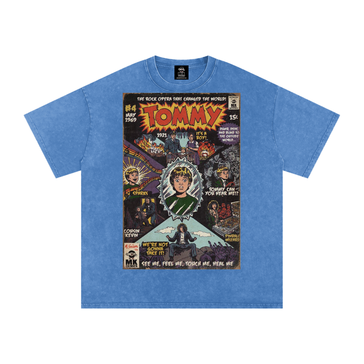 Tommy - Snow Washed Oversized Cotton T-Shirt