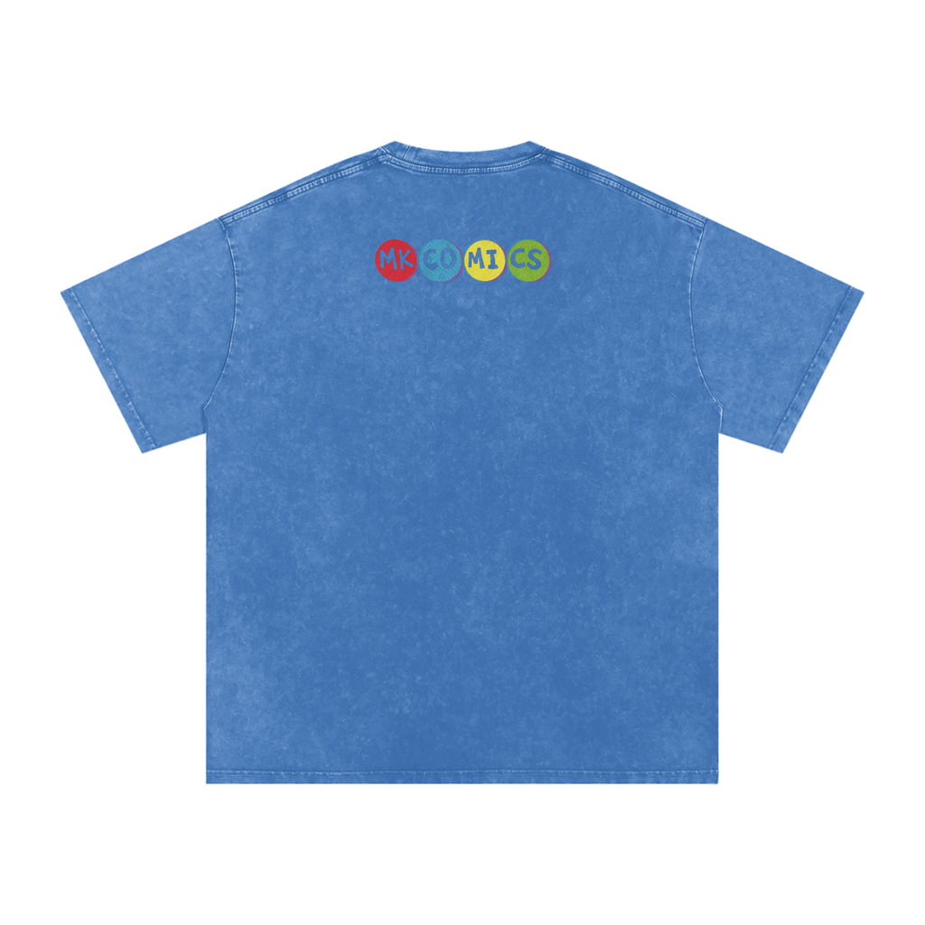Twisted - Snow Washed Oversized Cotton T-Shirt