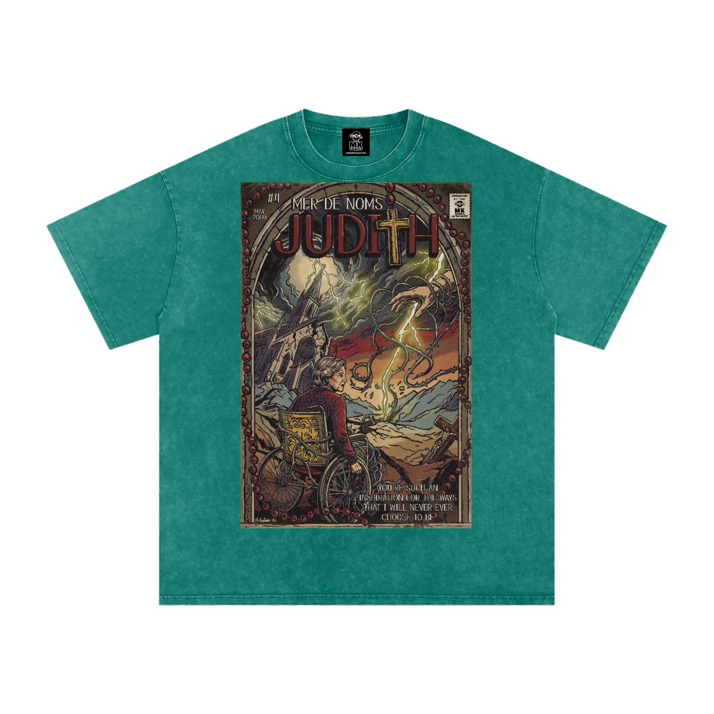Judith - Snow Washed Oversized Cotton T-Shirt
