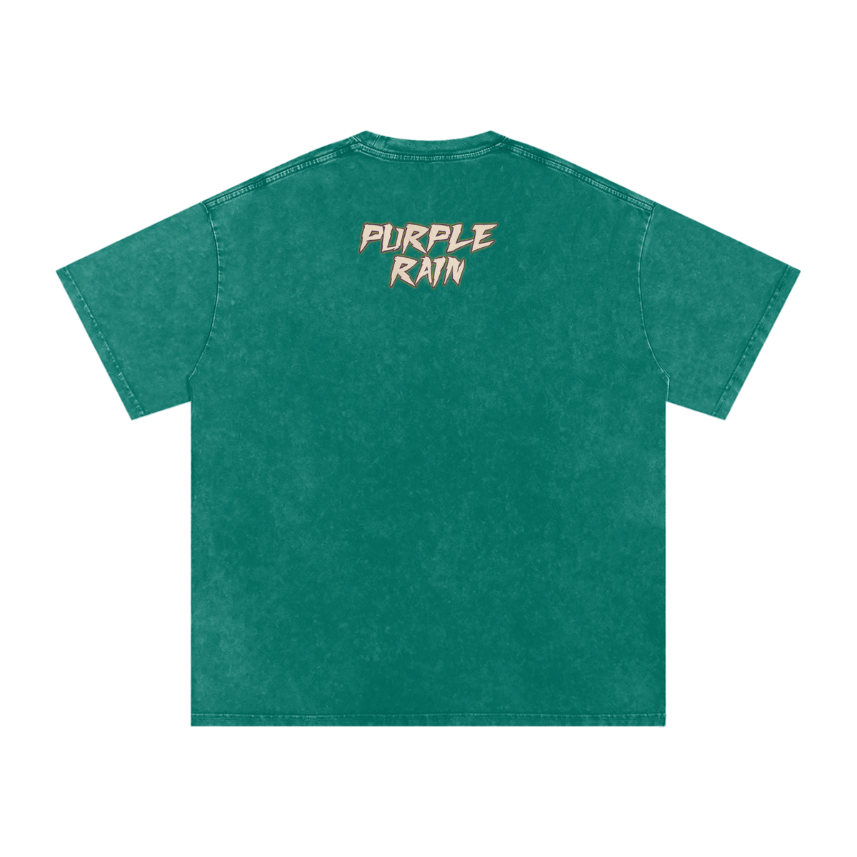 Purple Rain - Snow Washed Oversized Cotton T-Shirt