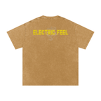 Electric Feel - Snow Washed Oversized Cotton T-Shirt