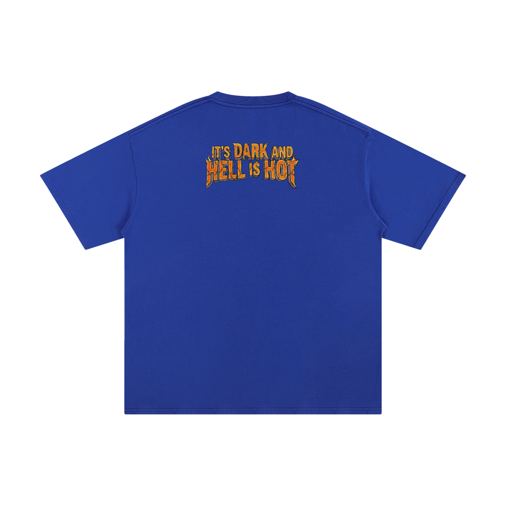 It's Dark & Hell is Hot - Unisex Pure Cotton T-Shirt