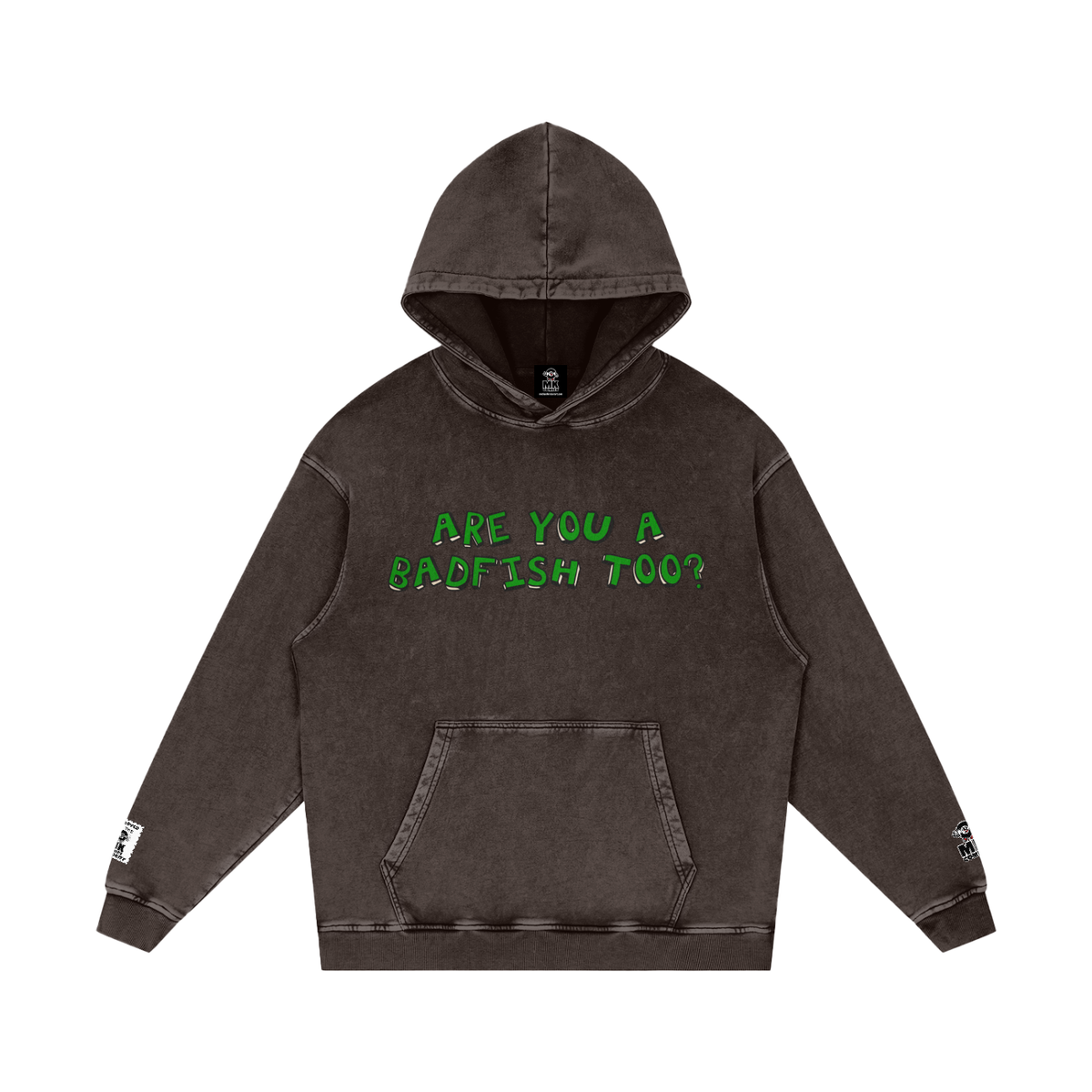 Badfish - Snow Washed Loose Cotton Hoodie