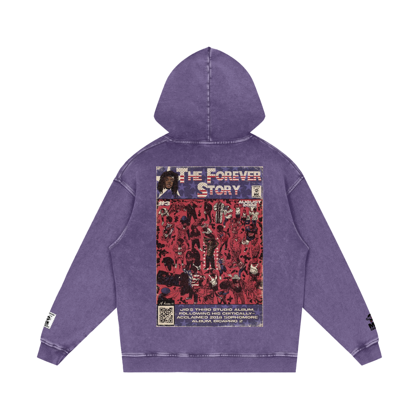 The Forever Story - Snow Washed Loose Cotton Hoodie