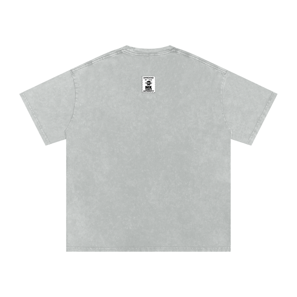 Kick, Push - Snow Washed Oversized Cotton T-Shirt