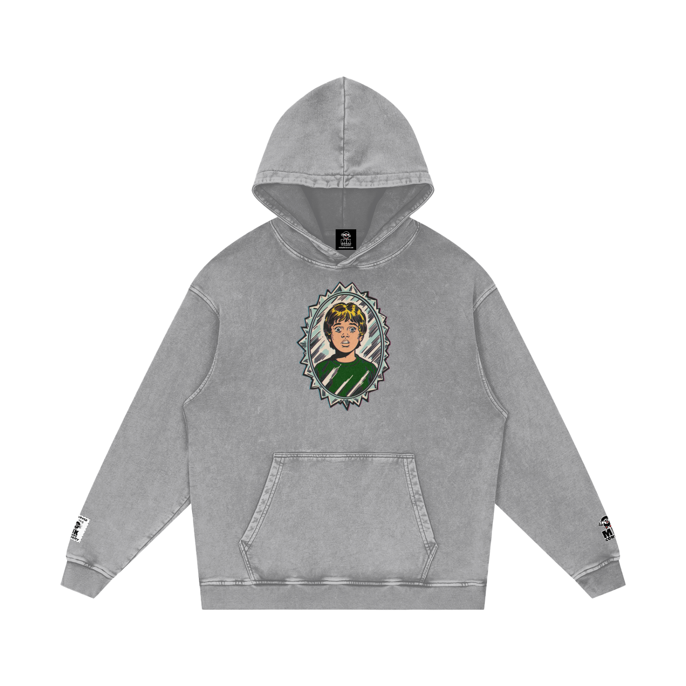 Tommy - Snow Washed Loose Cotton Hoodie