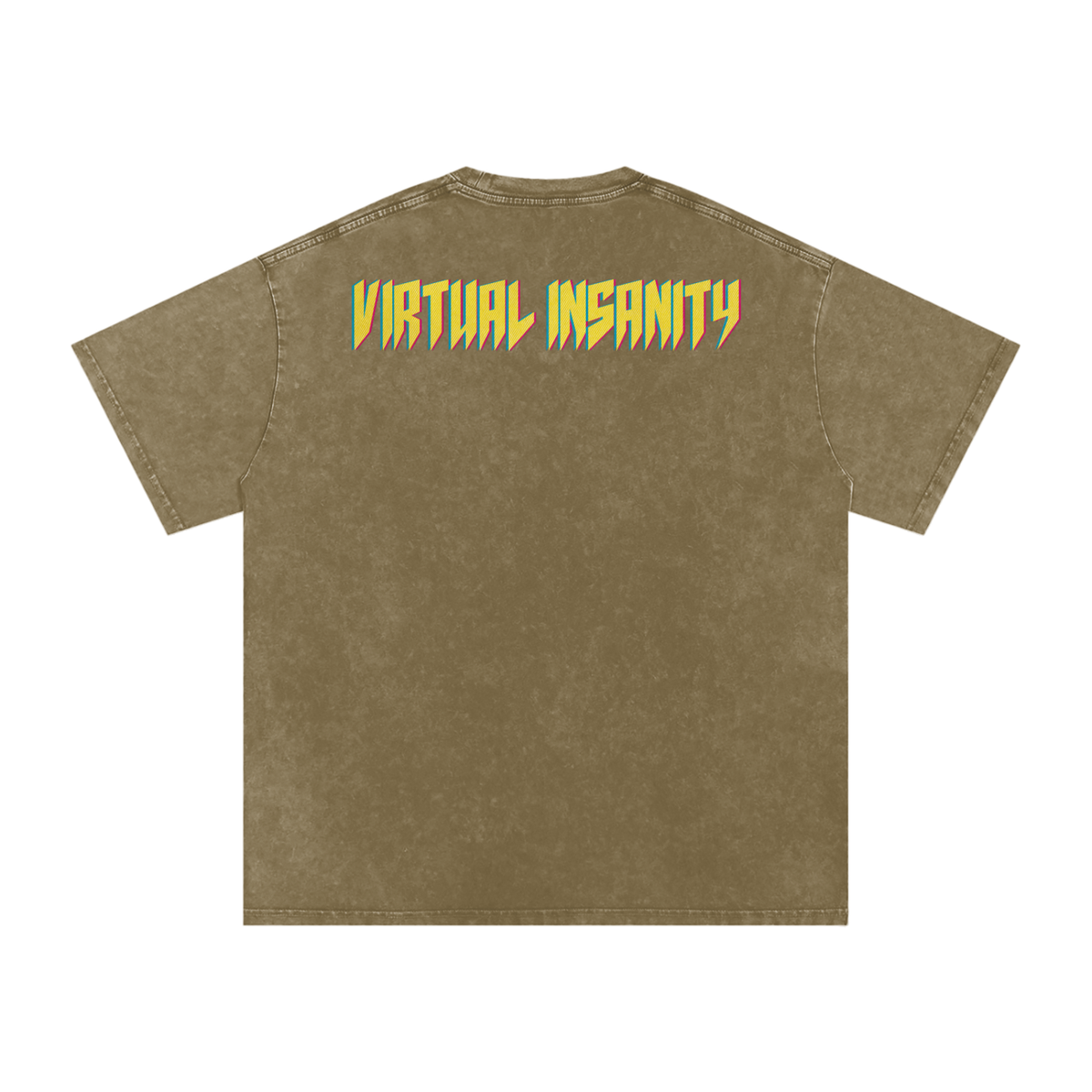 Virtual Insanity - Snow Washed Oversized Cotton T-Shirt