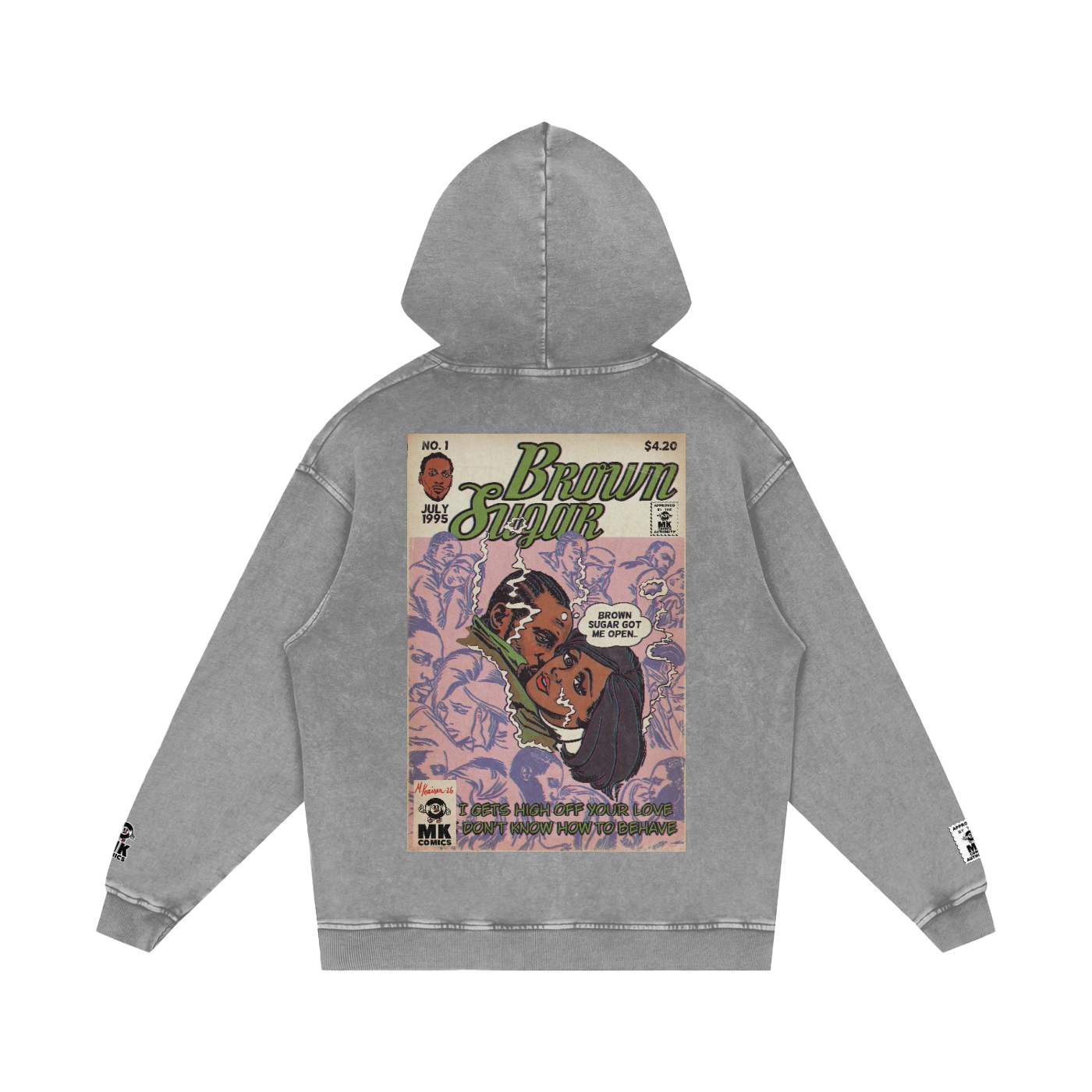 Brown Sugar - Snow Washed Loose Cotton Hoodie