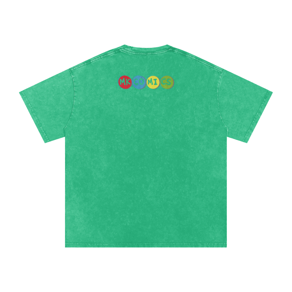 Twisted - Snow Washed Oversized Cotton T-Shirt