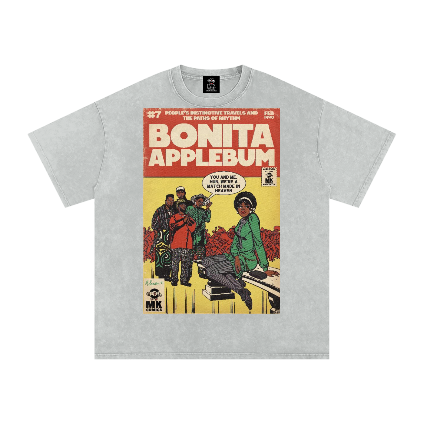 Bonita Applebum - Snow Washed Oversized Cotton T-Shirt