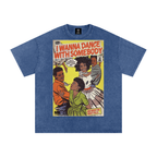 I Wanna Dance with Somebody - Snow Washed Oversized Cotton T-Shirt
