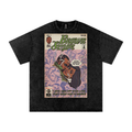 Brown Sugar - Snow Washed Oversized Cotton T-Shirt
