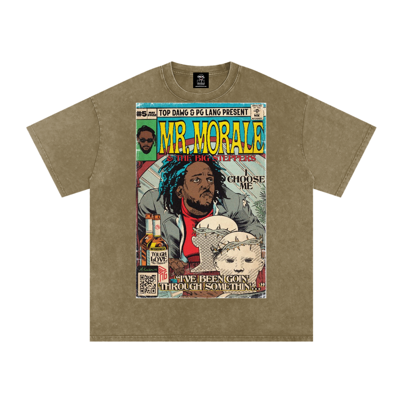 Mr. Morale & the Big Steppers - Snow Washed Oversized Cotton T-Shirt