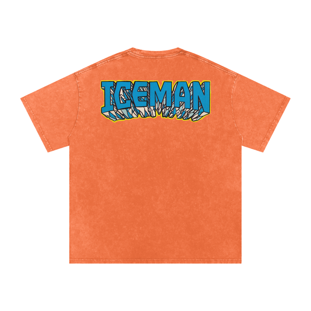 Iceman - Snow Washed Oversized Cotton T-Shirt