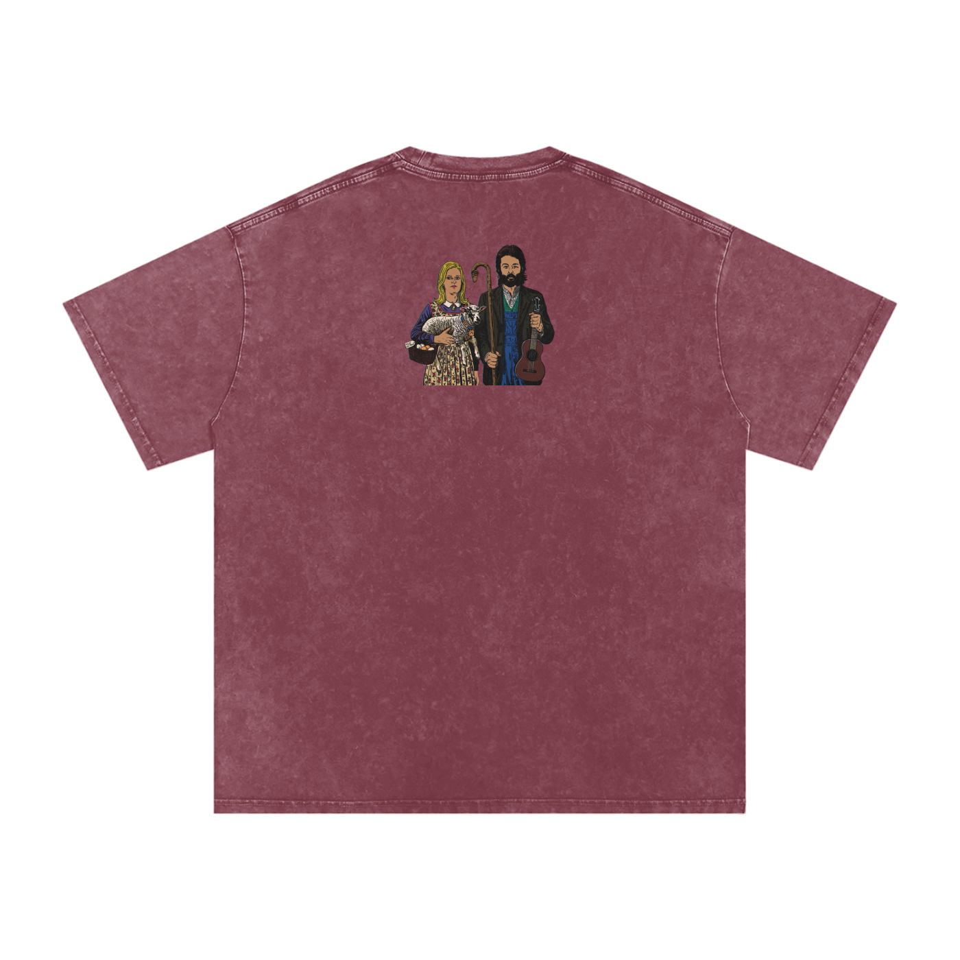 Ram - Snow Washed Oversized Cotton T-Shirt
