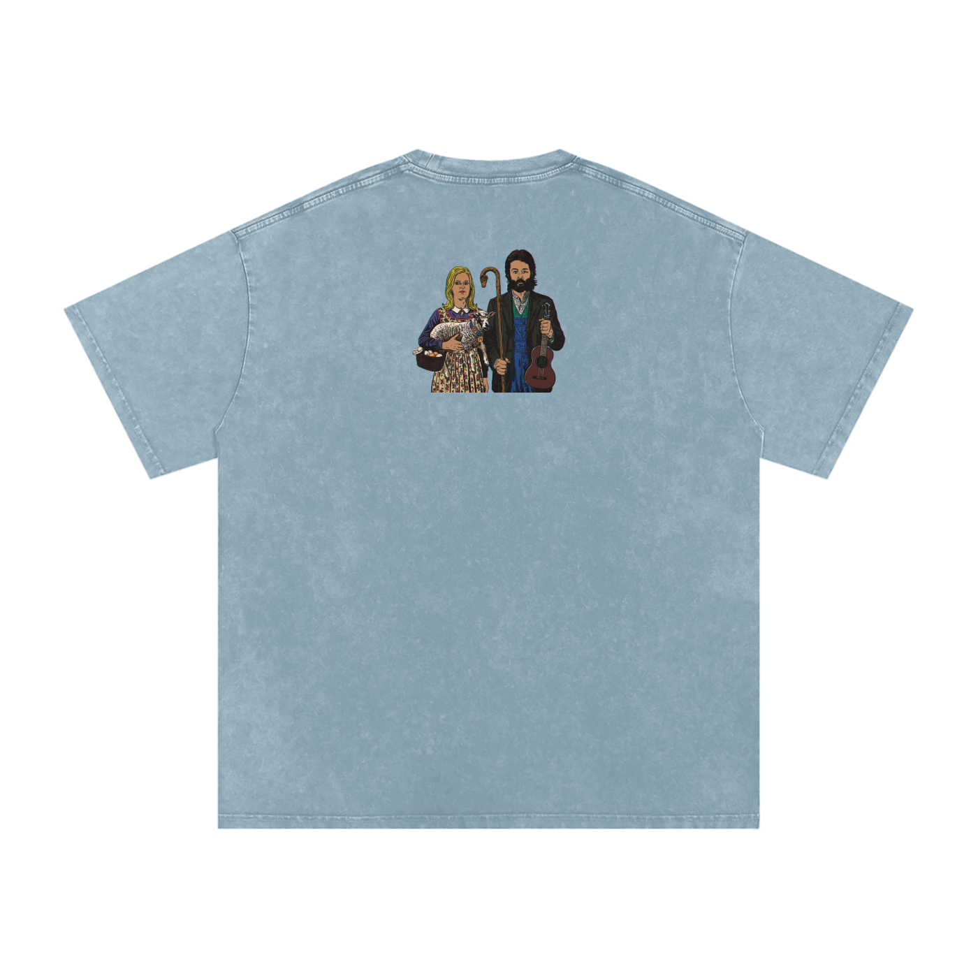 Ram - Snow Washed Oversized Cotton T-Shirt