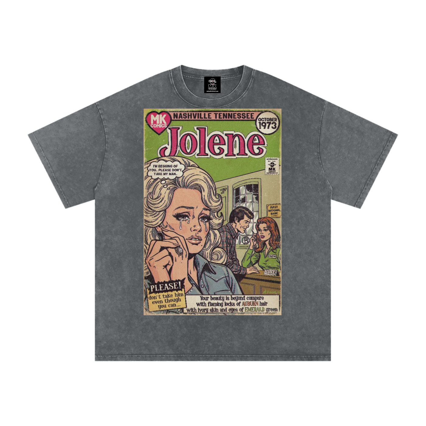 Jolene - Snow Washed Oversized Cotton T-Shirt