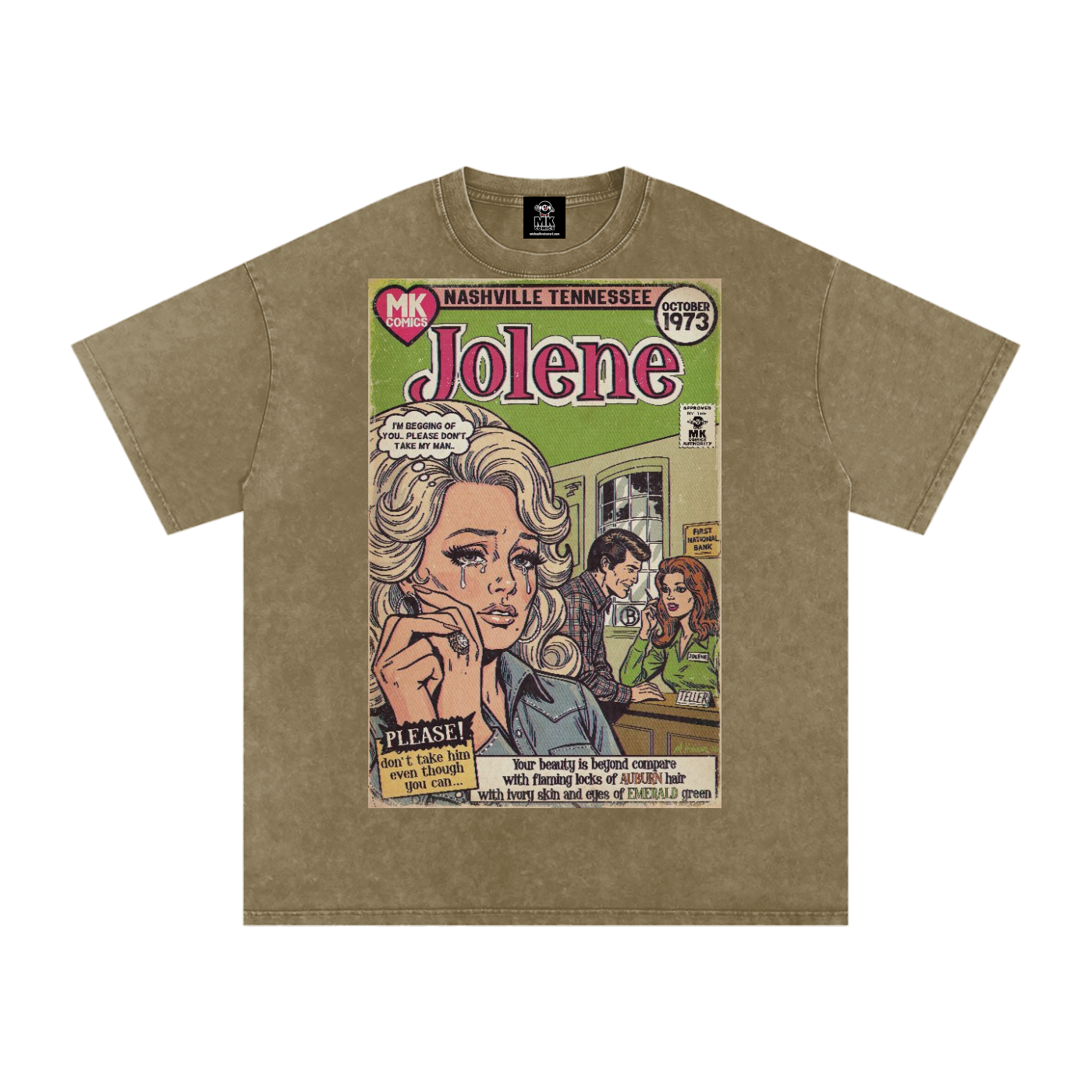 Jolene - Snow Washed Oversized Cotton T-Shirt