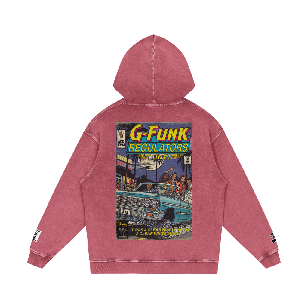 Regulate - Snow Washed Loose Cotton Hoodie
