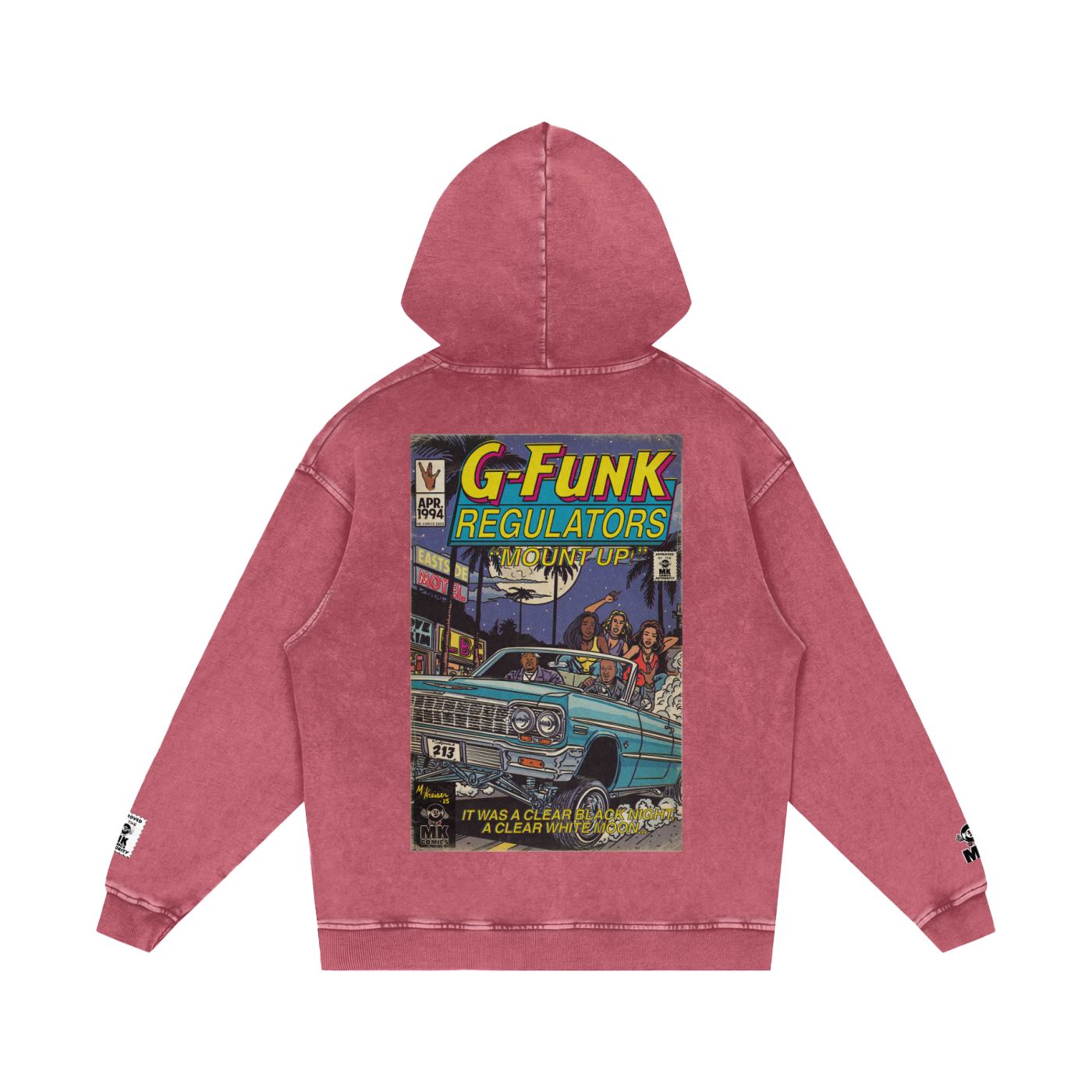 Regulate - Snow Washed Loose Cotton Hoodie