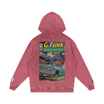 Regulate - Snow Washed Loose Cotton Hoodie