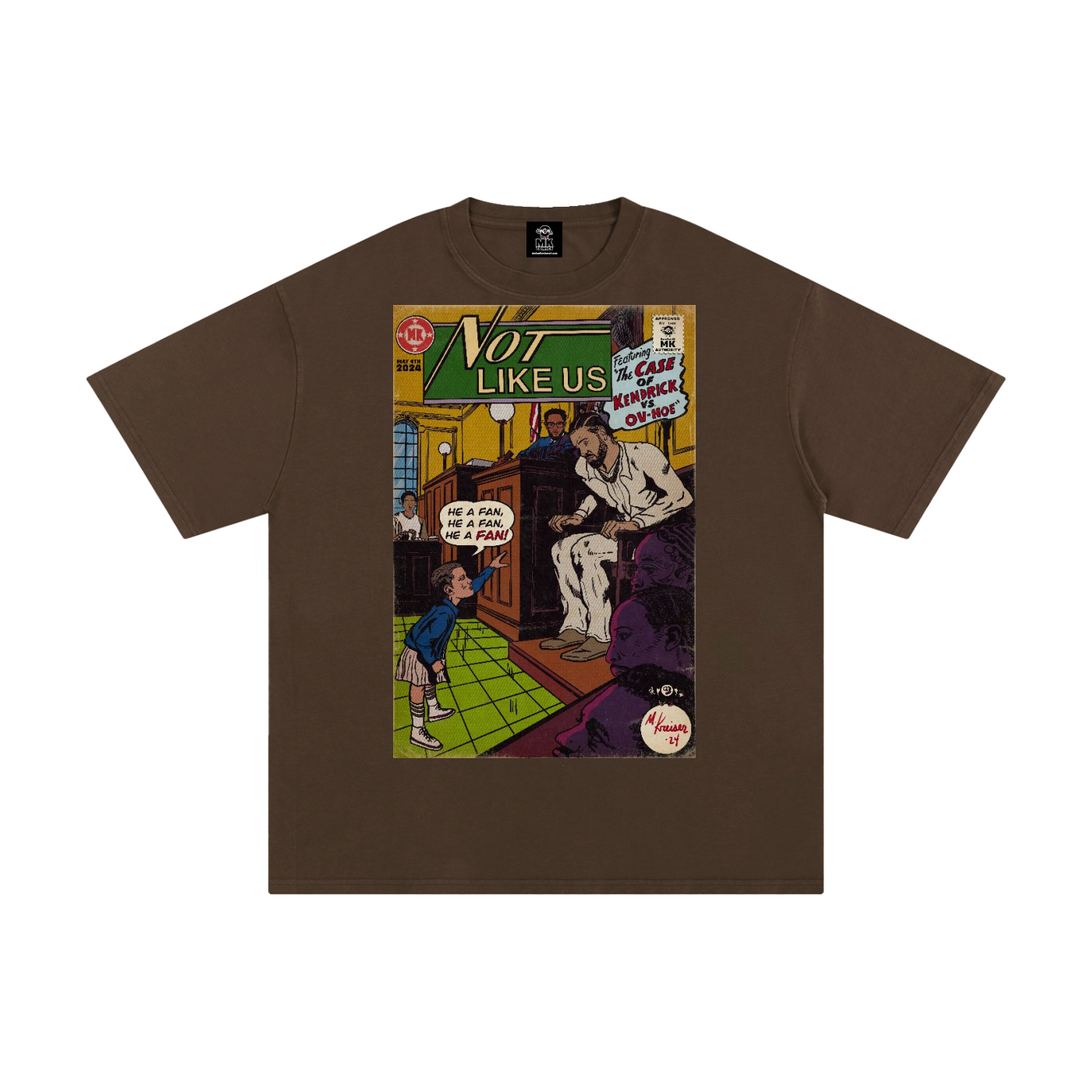 Not Like Us - MK Classics - Unisex Pure Cotton T-Shirt