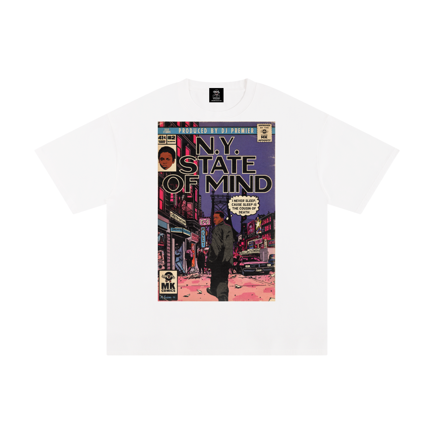 NY State of Mind - MK Classics - Unisex Pure Cotton T-Shirt