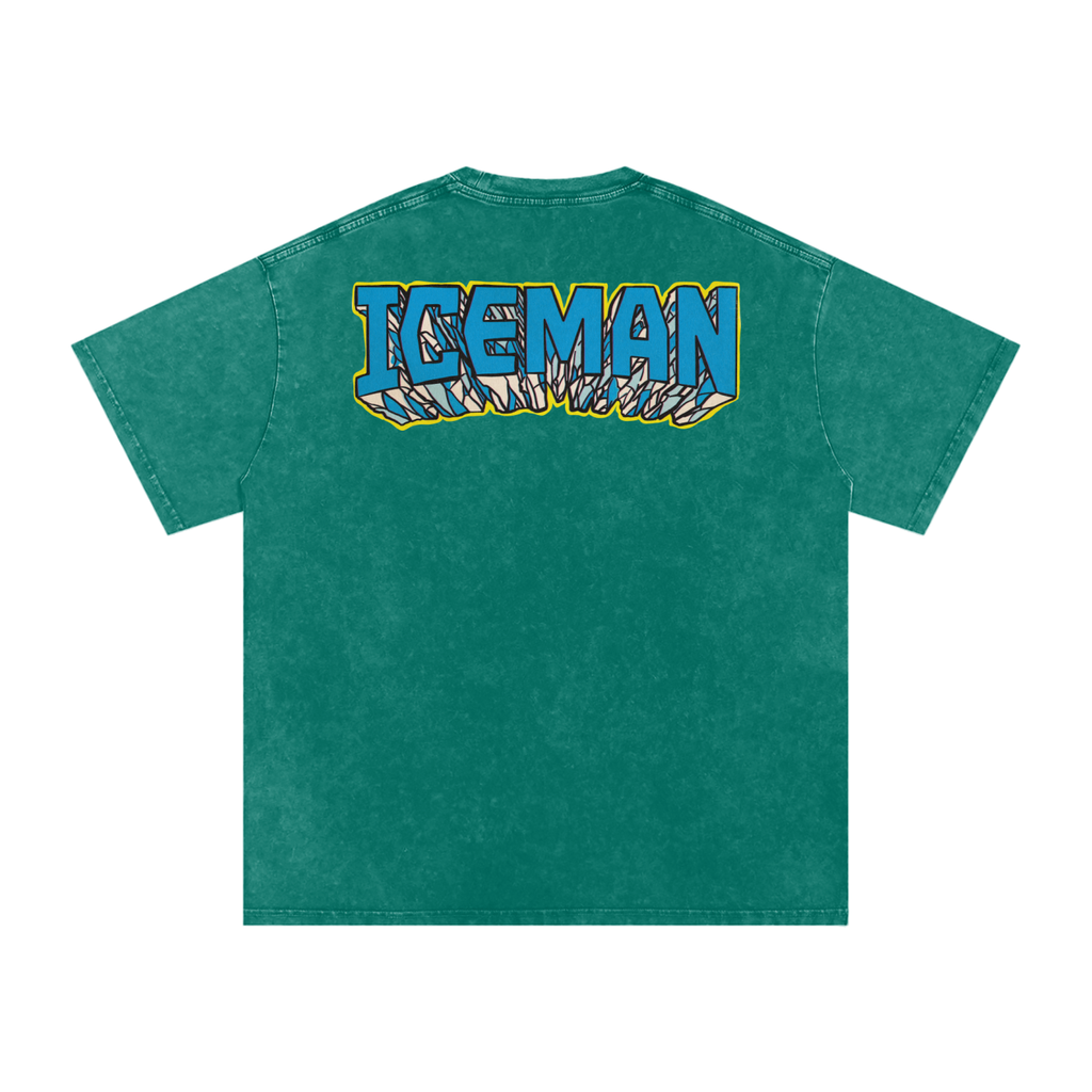 Iceman - Snow Washed Oversized Cotton T-Shirt
