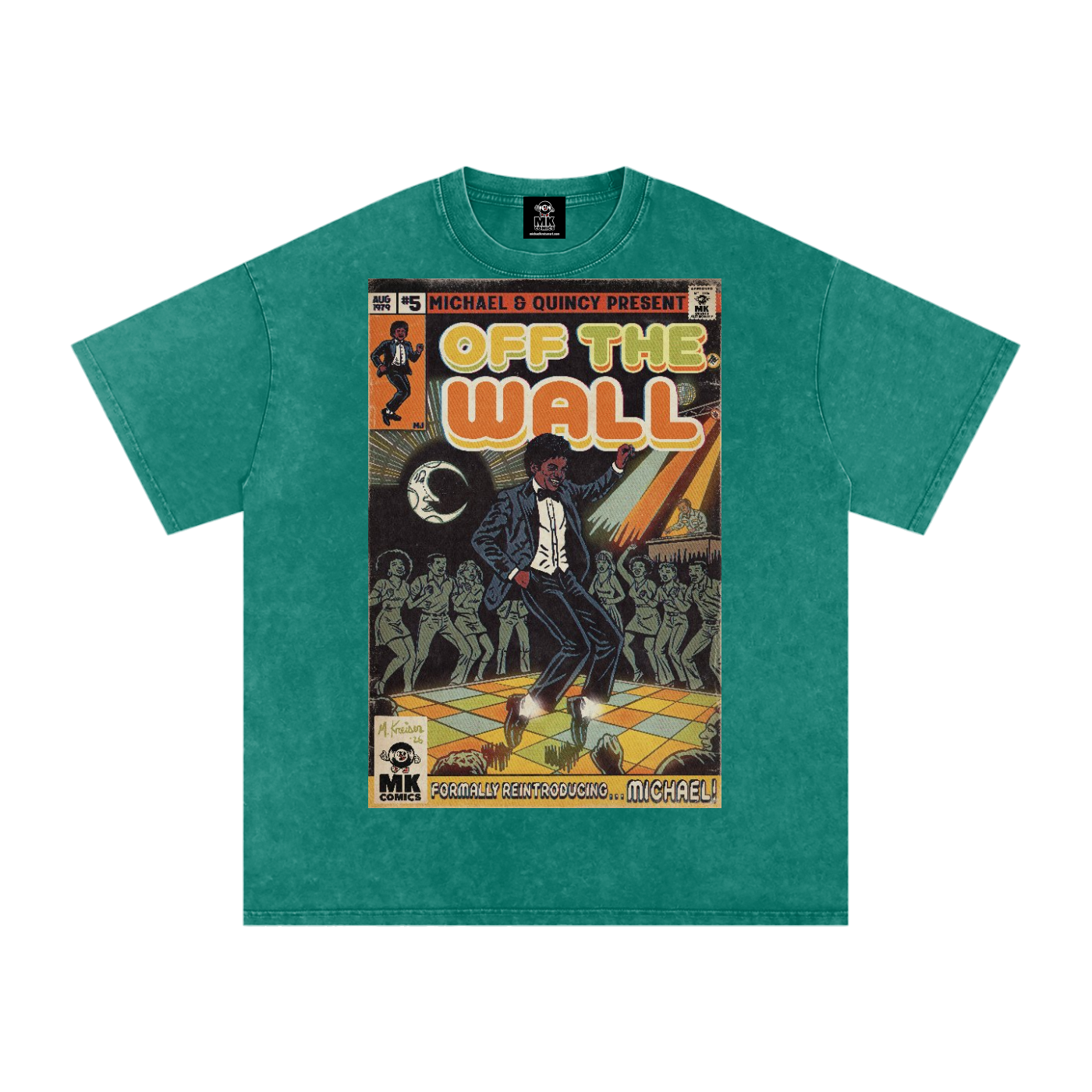 Off the Wall - Snow Washed Oversized Cotton T-Shirt